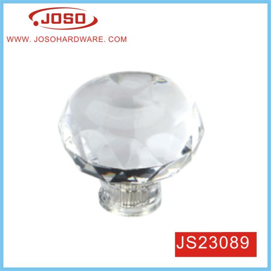 35mm Clear Crystal Cabinet Handle for Kitchen Cabinet