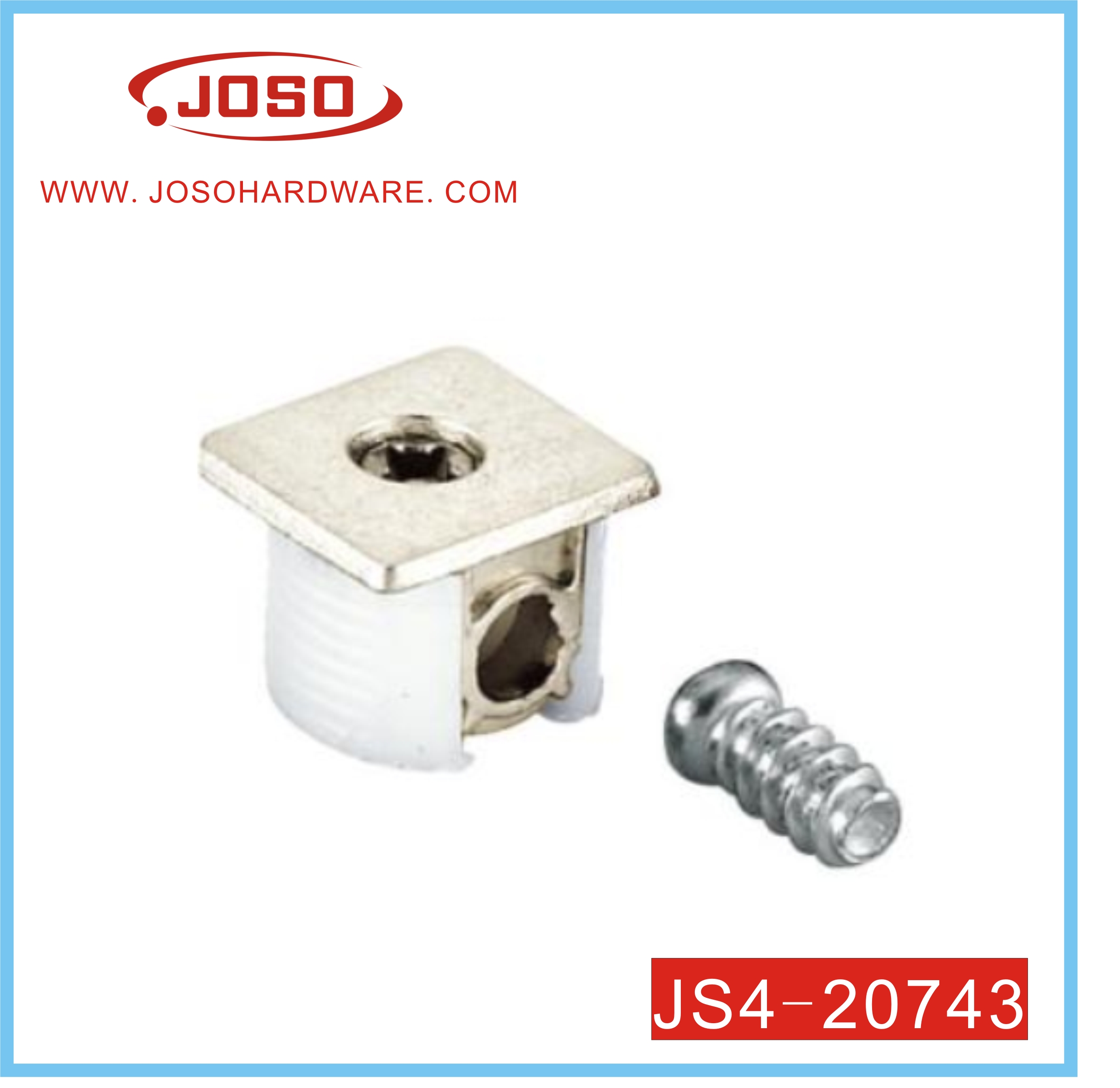 Zinc Plated Shelf Support with Screw of Furniture Hardware for Cabinet