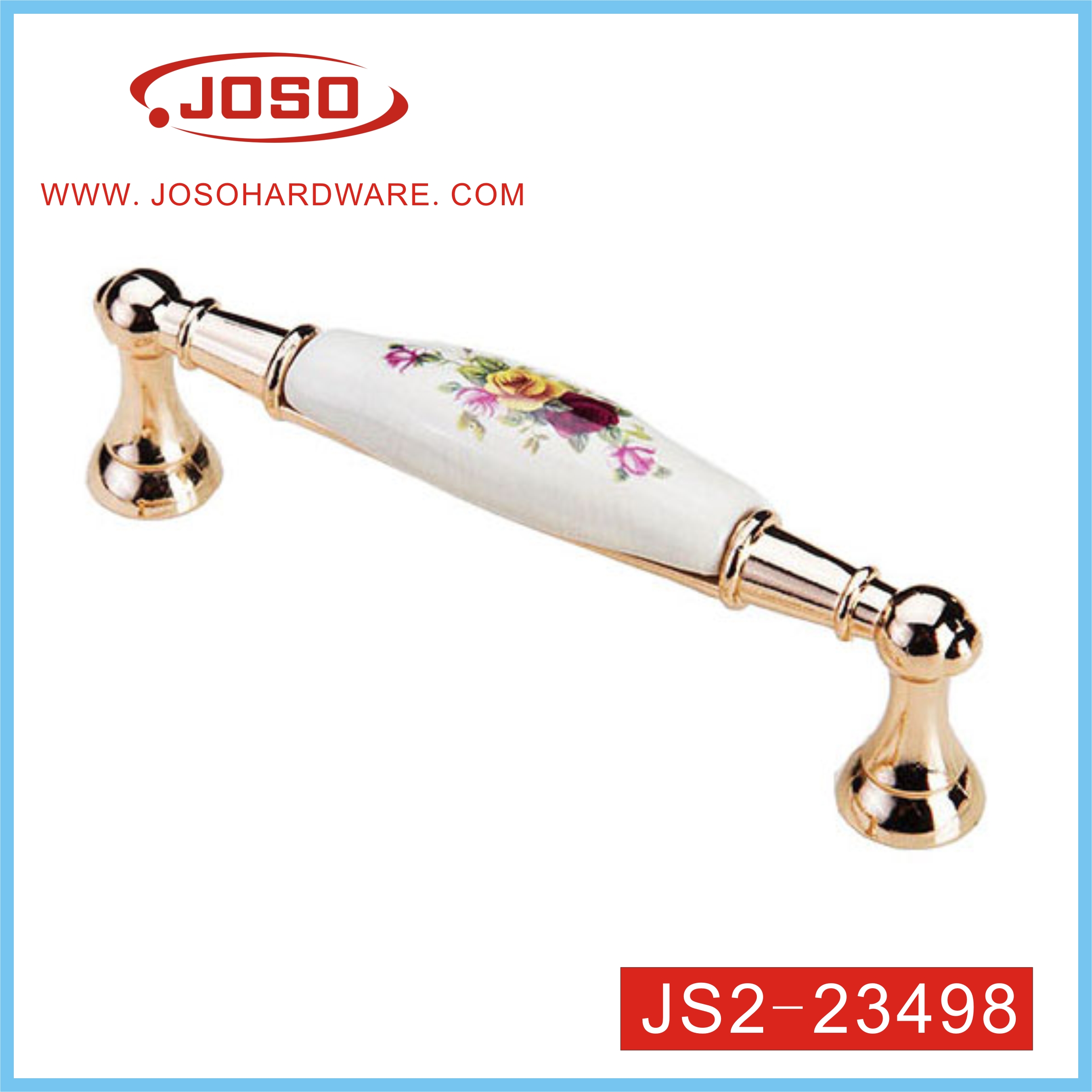 Fashion Gold and White Ceramics Handle of Furniture Accessories for Closset