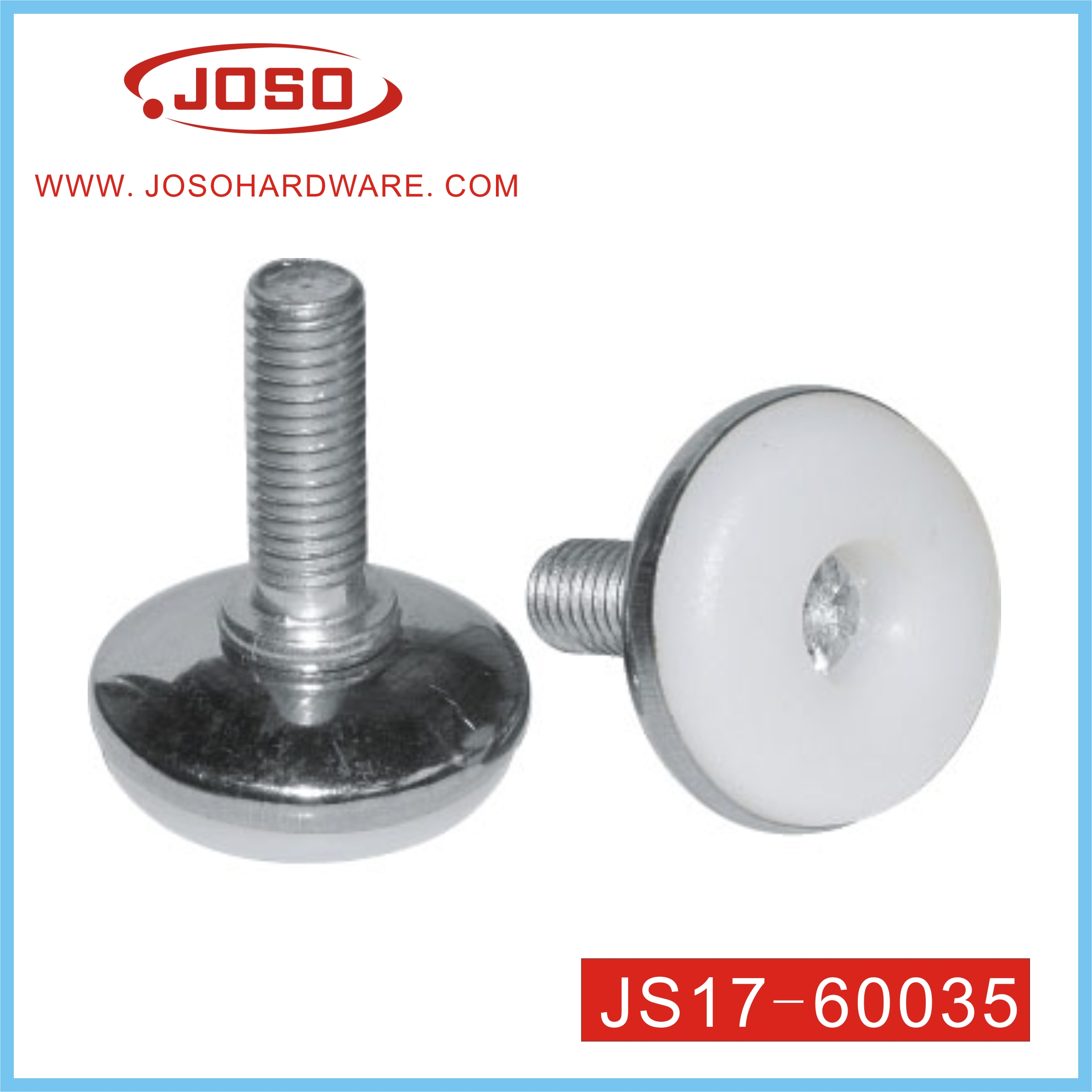White Steel with Plastic Adjustable Bolt of Hardware for Connector