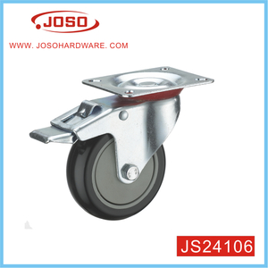 Nylon Swivel Shopping Cart Caster Wheel With Brake