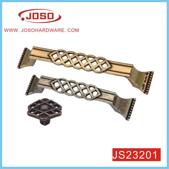 Crystal Antique Copper Arch Pull Handle for Kitchen Cabinet Wardrobe