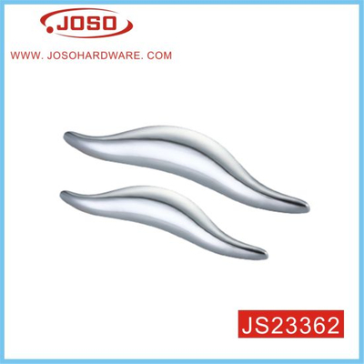 High Quality Dainty Bright Chrome Leaf Style Furniture Pull Handle for Drawer